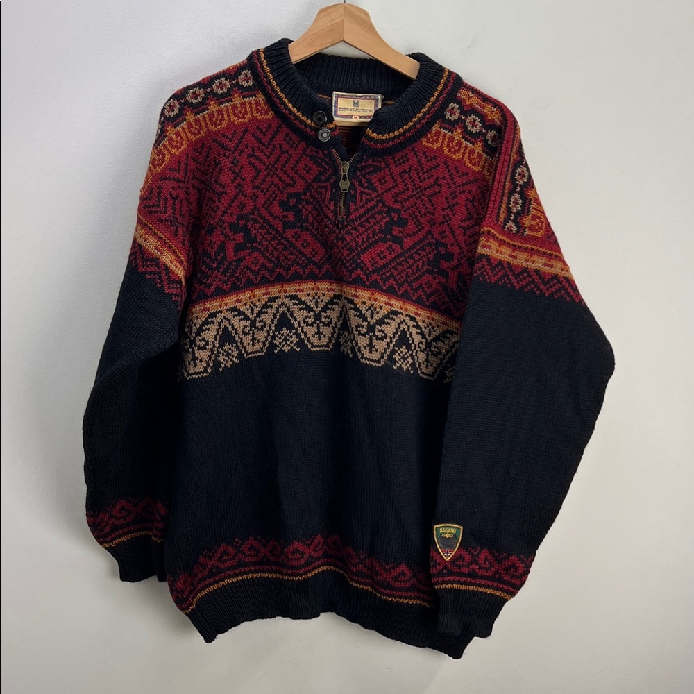 Vintage Dale Of Norway Sweater 1998 Nagano Olympics Ski Wool Fair Isle Medium